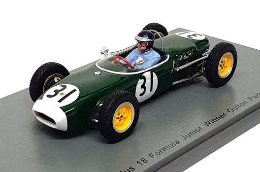 Spark 1/43 Scale S7120 Lotus 18 Formula Jr. #31 Winner Oulton Park 1980 J. Clark