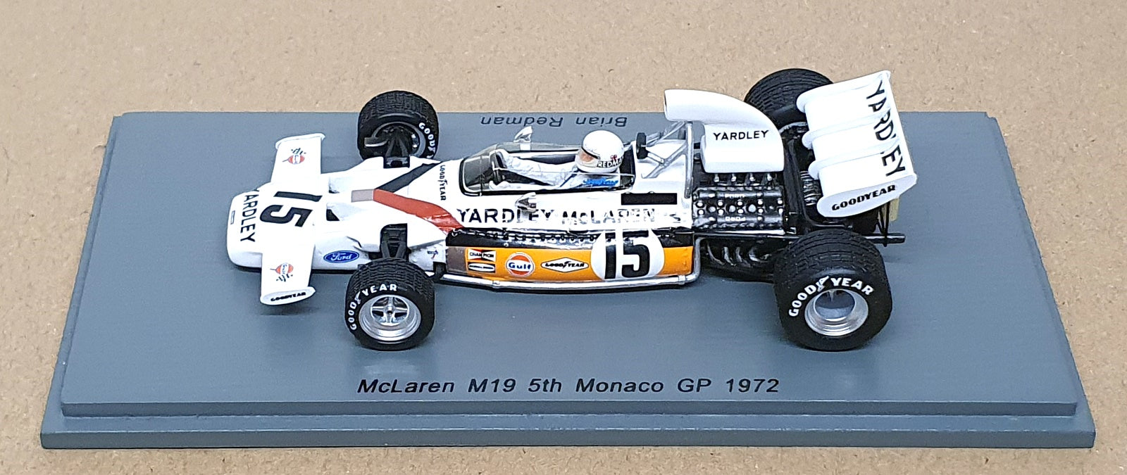 Spark 1/43 Scale S5391 - F1 McLaren M19 #15 Monaco GP 1972 B. Redman