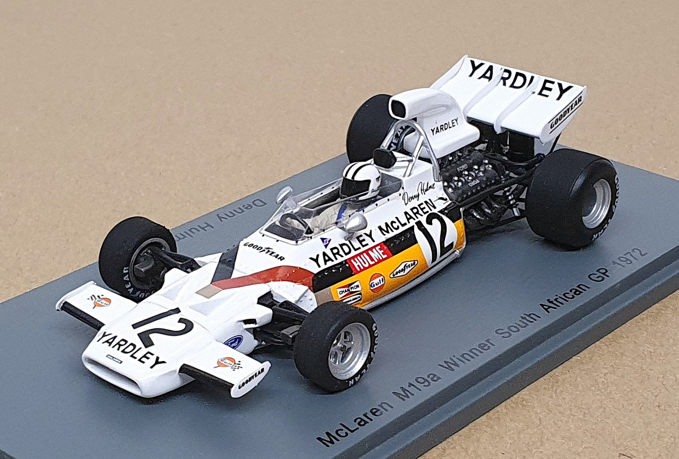Spark 1/43 Scale S4292 F1 McLaren M19a #12 Winner South Africa GP 1972 D. Hulme