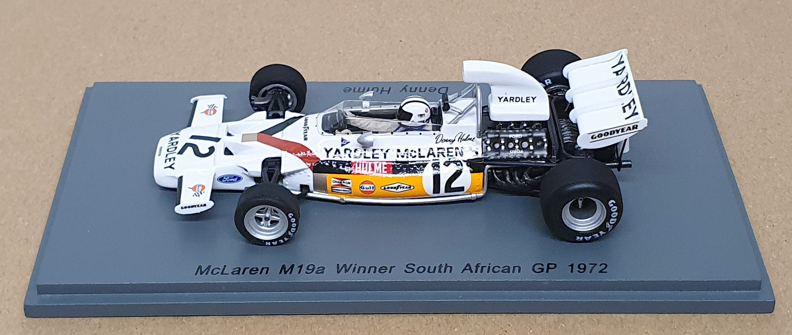 Spark 1/43 Scale S4292 F1 McLaren M19a #12 Winner South Africa GP 1972 D. Hulme