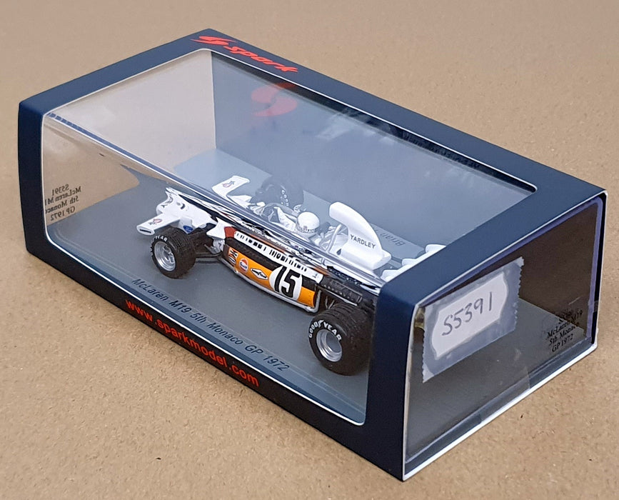 Spark 1/43 Scale S5391 - F1 McLaren M19 #15 Monaco GP 1972 B. Redman