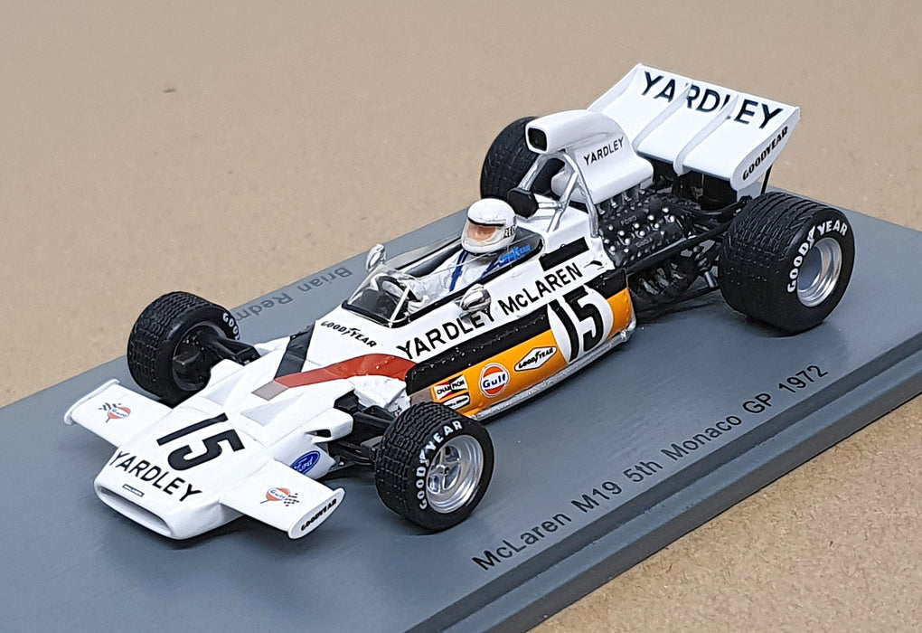 Spark 1/43 Scale S5391 - F1 McLaren M19 #15 Monaco GP 1972 B. Redman