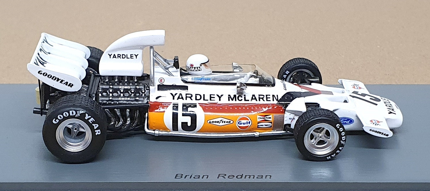Spark 1/43 Scale S5391 - F1 McLaren M19 #15 Monaco GP 1972 B. Redman