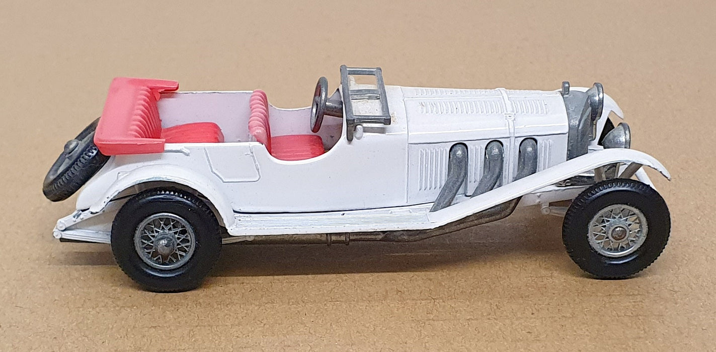 Matchbox 9.5cm Long Y-10 - 1928 Mercedes Benz 36/220 - White