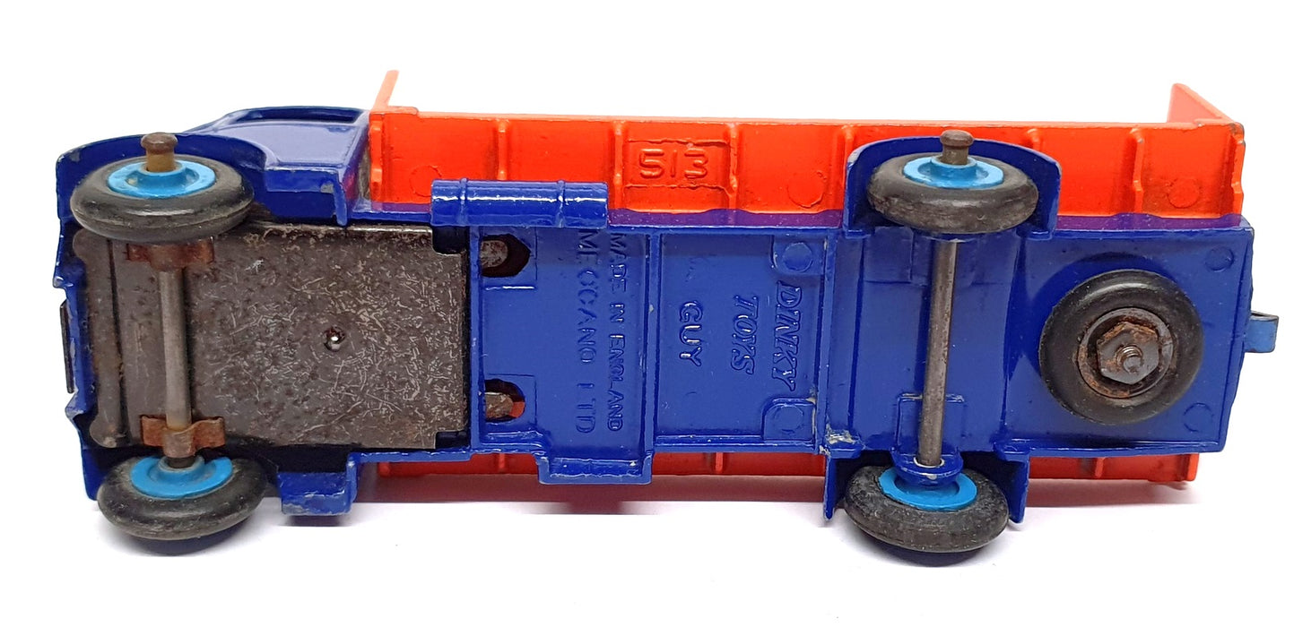 Dinky Toys 513 - Guy Flat Truck With Tailboard - Blue/Orange