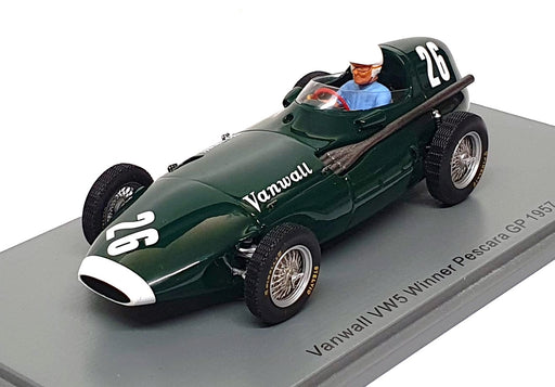 Spark 1/43 Scale S7206 - F1 Vanwall VW5 #26 Winner Pescara GP 1957 S. Moss