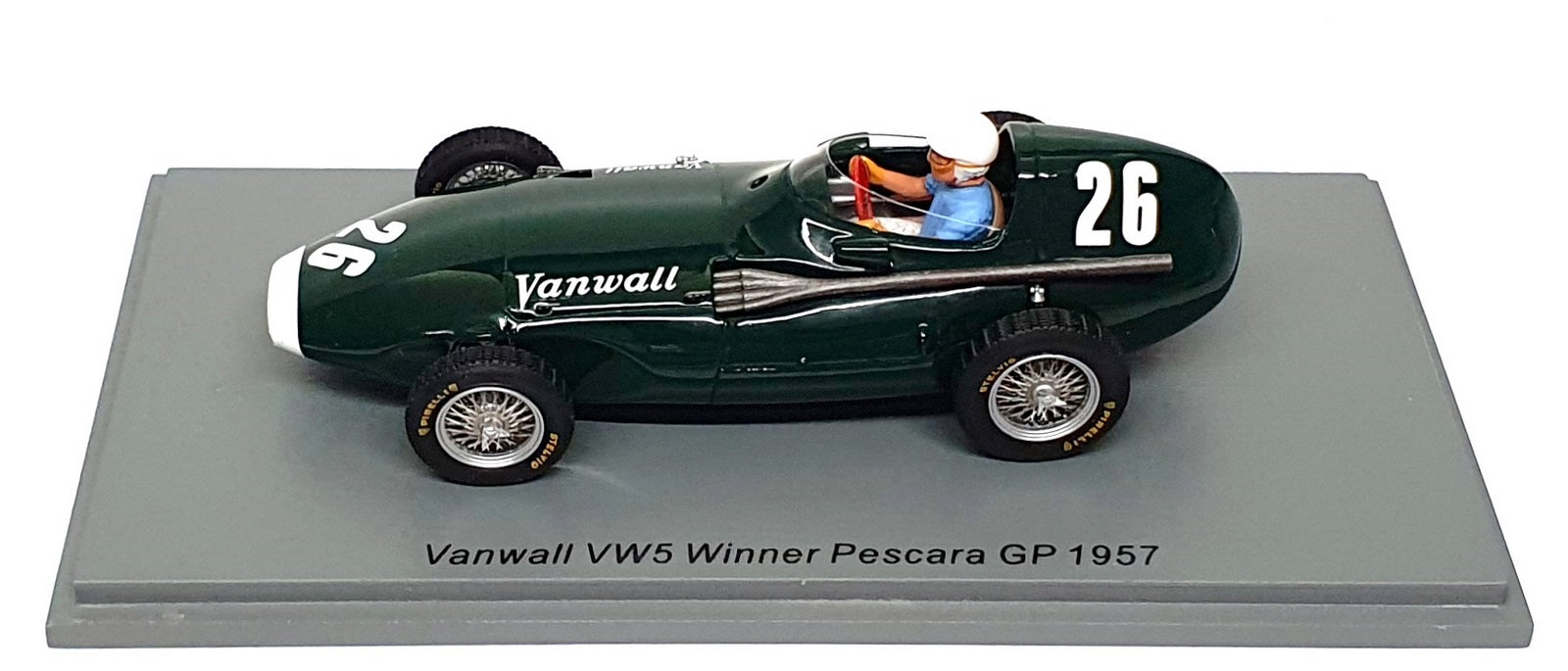 Spark 1/43 Scale S7206 - F1 Vanwall VW5 #26 Winner Pescara GP 1957 S. Moss