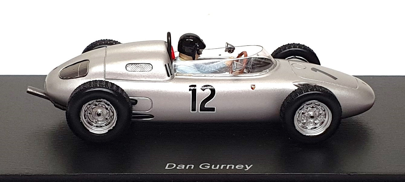 Spark 1/43 Scale S1865 - F1 Porsche 718 #12 2nd French GP 1961 Dan Gurney