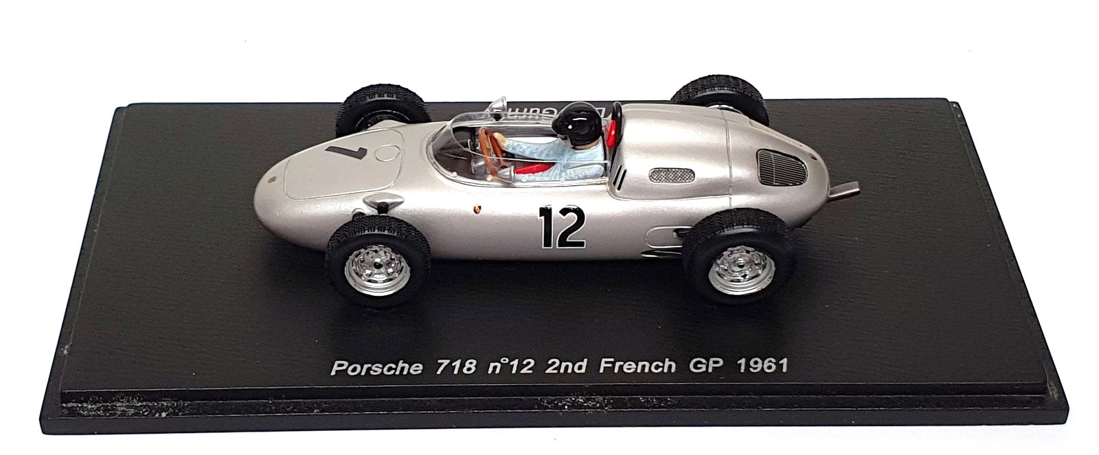 Spark 1/43 Scale S1865 - F1 Porsche 718 #12 2nd French GP 1961 Dan Gurney