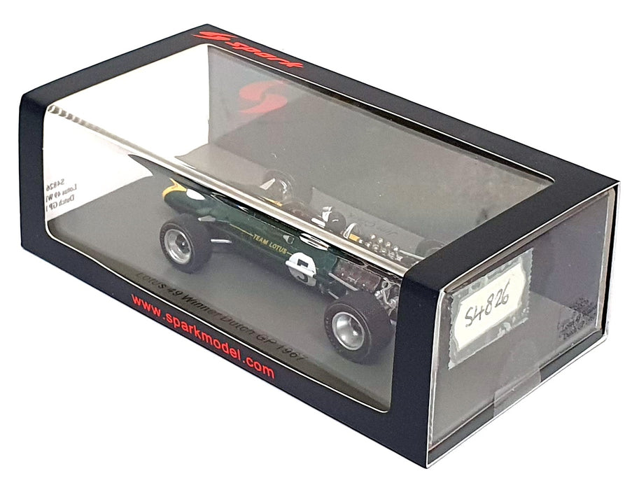Spark 1/43 Scale S4826 - F1 Lotus 49 #5 Winner Dutch GP 1967 Jim Clark
