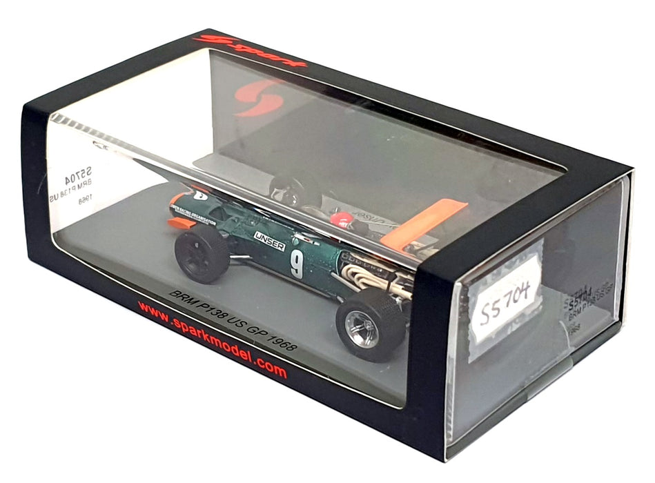 Spark 1/43 Scale S5704 - F1 BRM P138 #9 US GP 1968 Bobby Unser
