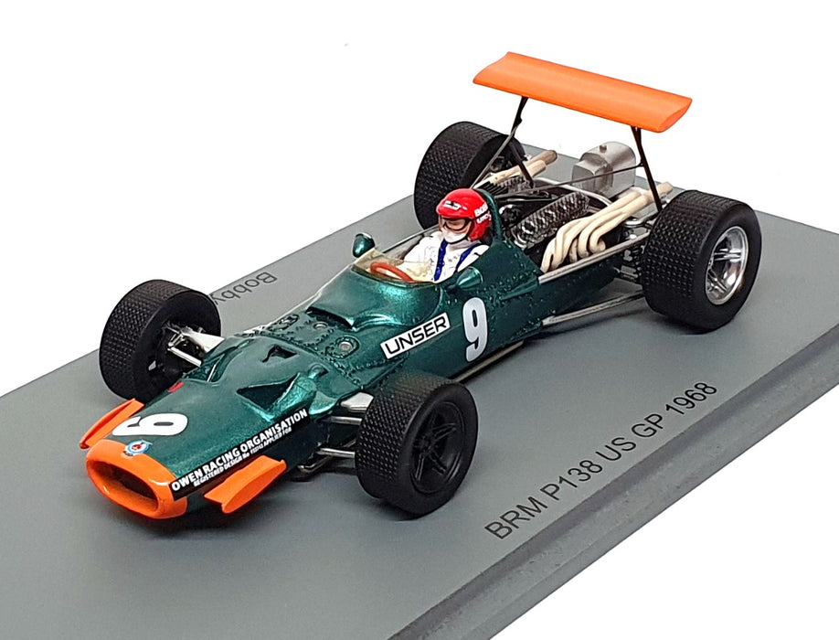 Spark 1/43 Scale S5704 - F1 BRM P138 #9 US GP 1968 Bobby Unser