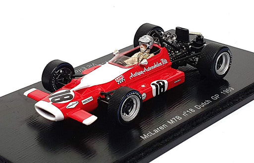 Spark 1/43 Scale S3126 - F1 McLaren M7B #18 Dutch GP 1968 Vic Elford