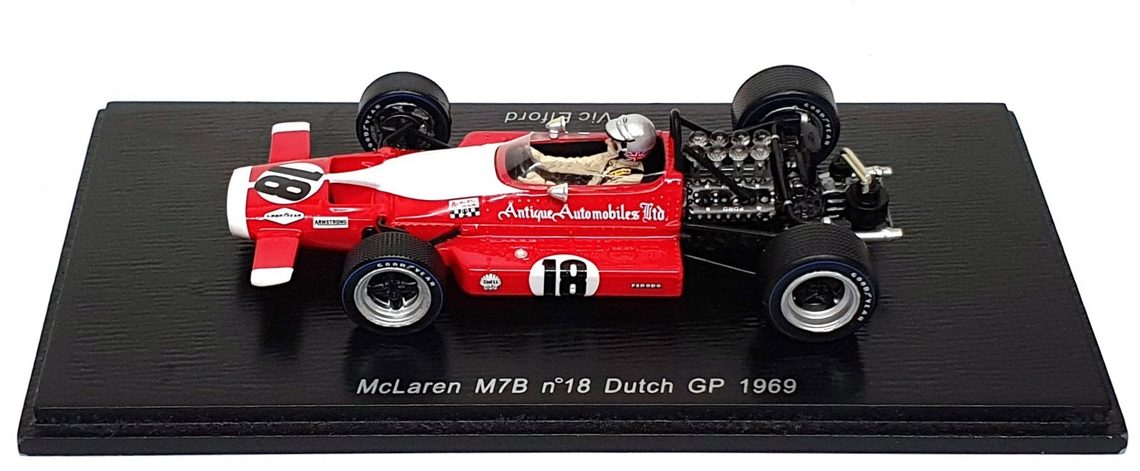 Spark 1/43 Scale S3126 - F1 McLaren M7B #18 Dutch GP 1968 Vic Elford