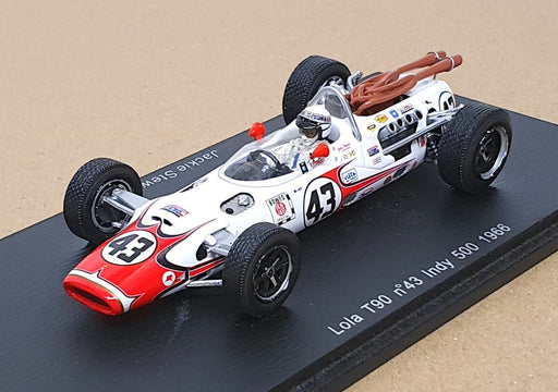 Spark 1/43 Scale S2391 - Lola T90 #43 Indy 500 1966 Jackie Stewart