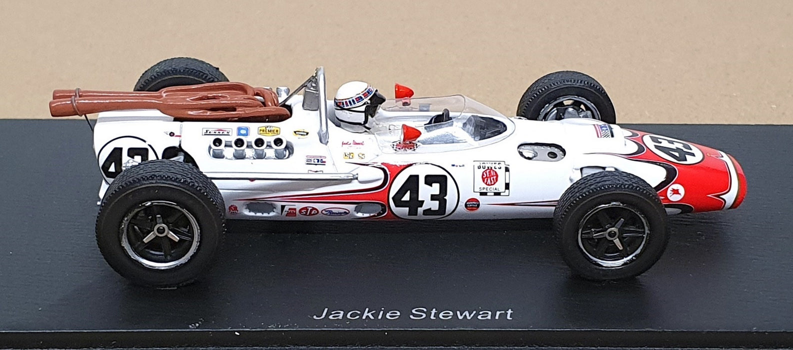 Spark 1/43 Scale S2391 - Lola T90 #43 Indy 500 1966 Jackie Stewart