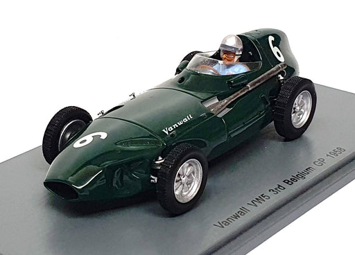 Spark 1/43 Scale S4871 - F1 Vanwall VW5 #6 3rd Belgium GP 1958 S. Lewis-Evans
