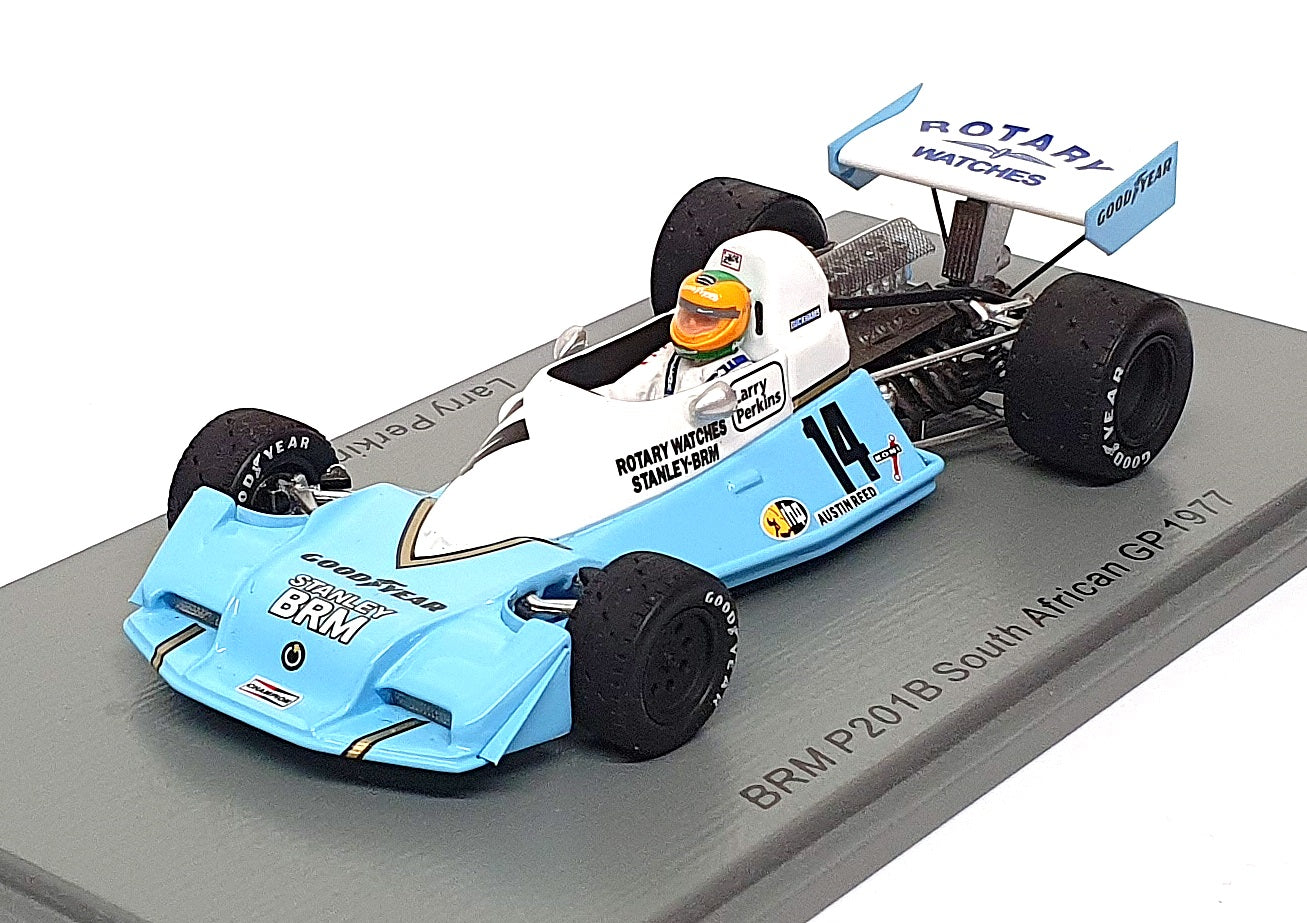 Spark 1/43 Scale S5709 - F1 BRM P201B #14 South Africa GP 1977 Larry Perkins