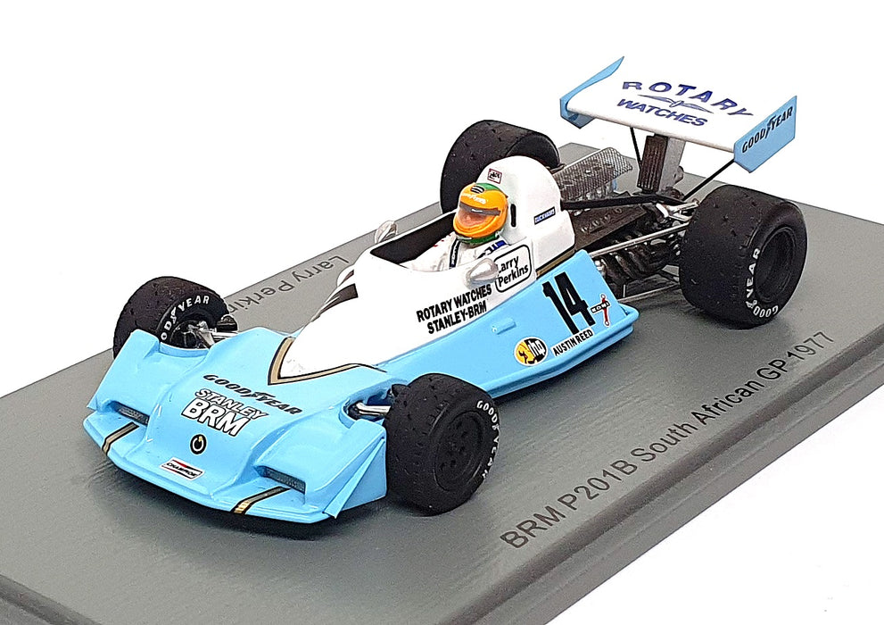 Spark 1/43 Scale S5709 - F1 BRM P201B #14 South Africa GP 1977 Larry Perkins