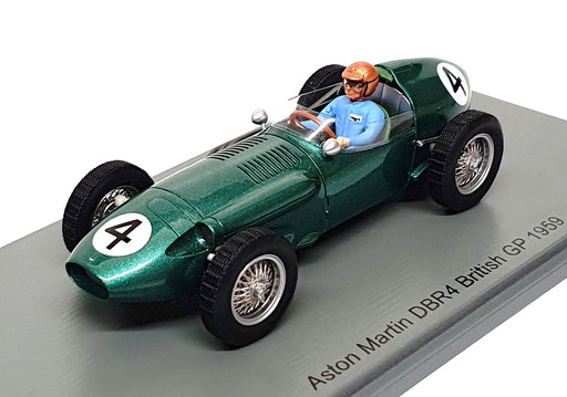 Spark 1/43 Scale S8136 - F1 Aston Martin DBR4 #4 British GP 1959 C. Shelby