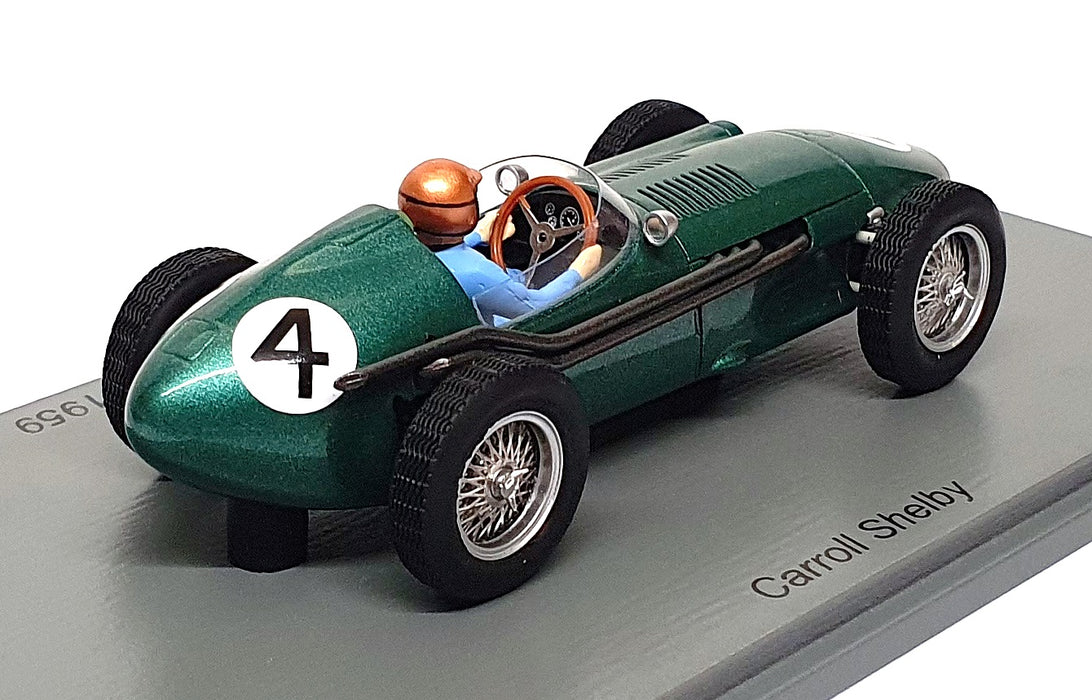 Spark 1/43 Scale S8136 - F1 Aston Martin DBR4 #4 British GP 1959 C. Shelby
