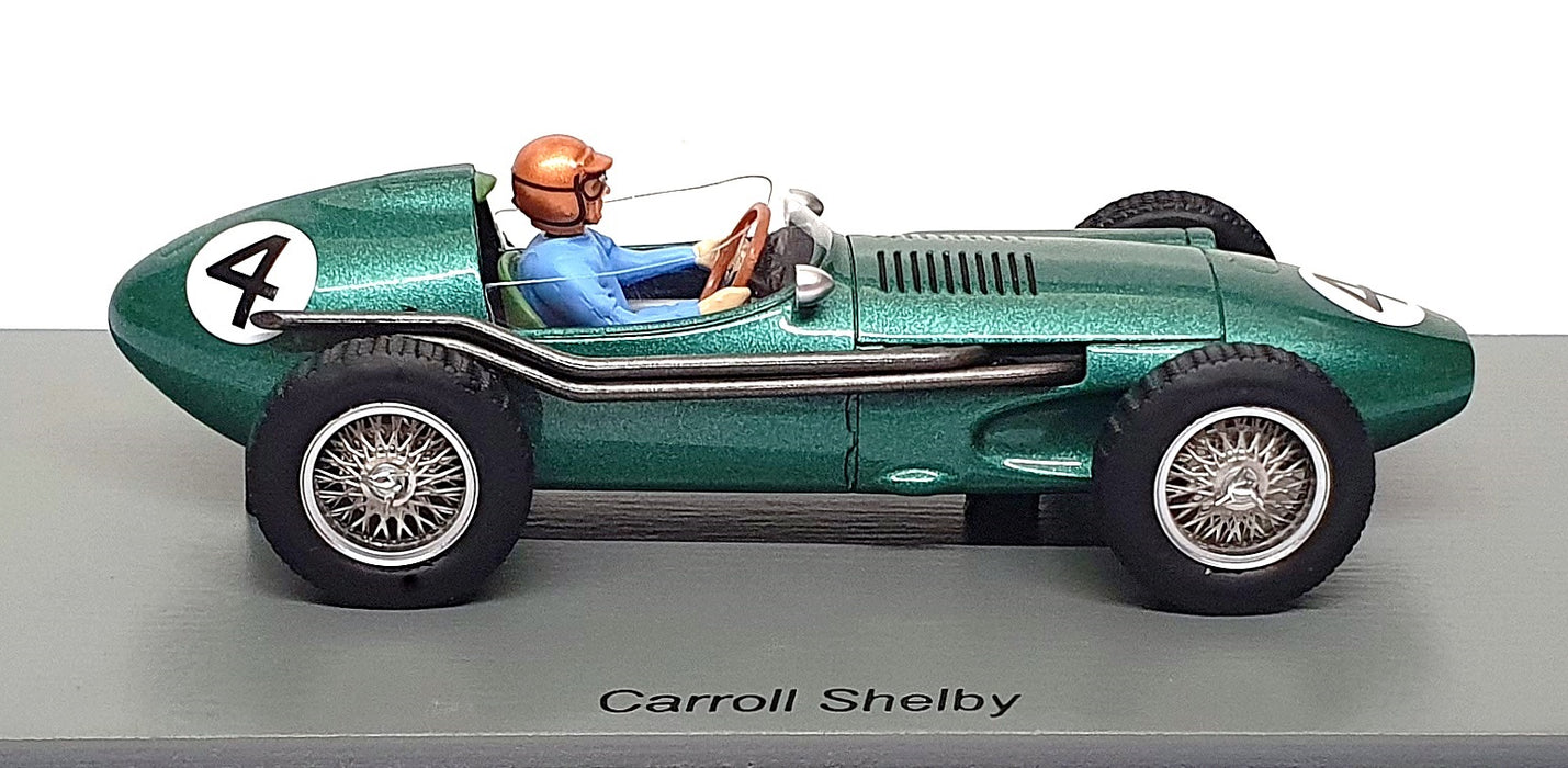 Spark 1/43 Scale S8136 - F1 Aston Martin DBR4 #4 British GP 1959 C. Shelby