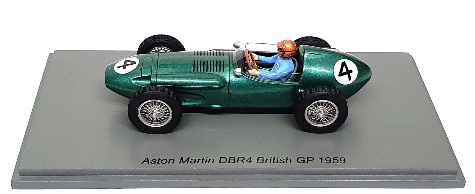 Spark 1/43 Scale S8136 - F1 Aston Martin DBR4 #4 British GP 1959 C. Shelby