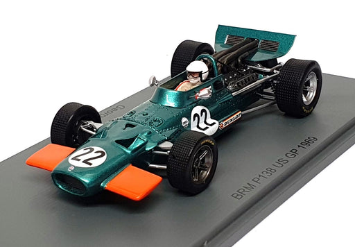 Spark 1/43 Scale S5708 - F1 BRM P138 #22 US GP 1969 George Eaton