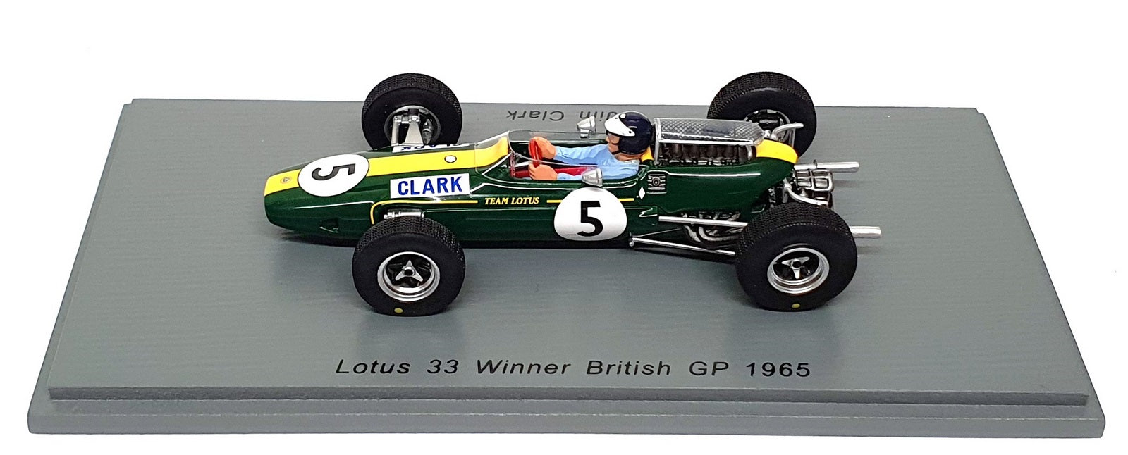Spark 1/43 Scale S7132 - F1 Lotus 33 #5 Winner British GP 1965 Jim Clark