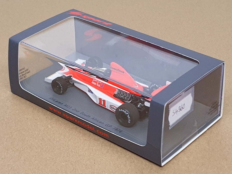 Spark 1/43 Scale S4360 - F1 McLaren M23 #11 2nd South Africa GP 1976 James Hunt