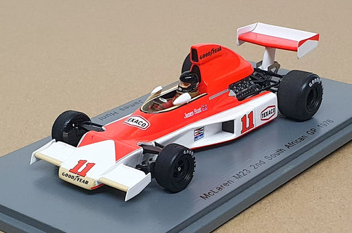 Spark 1/43 Scale S4360 - F1 McLaren M23 #11 2nd South Africa GP 1976 James Hunt