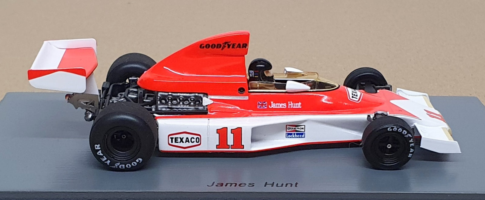 Spark 1/43 Scale S4360 - F1 McLaren M23 #11 2nd South Africa GP 1976 James Hunt