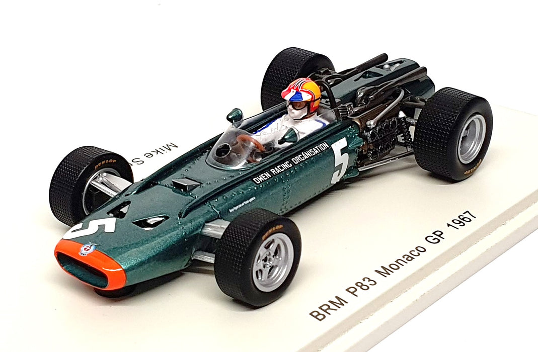 Spark 1/43 Scale S4252 - F1 BRM P83 #5 Monaco GP 1967 Mike Spence