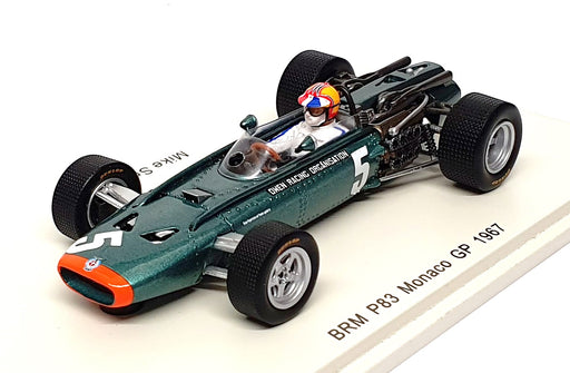 Spark 1/43 Scale S4252 - F1 BRM P83 #5 Monaco GP 1967 Mike Spence