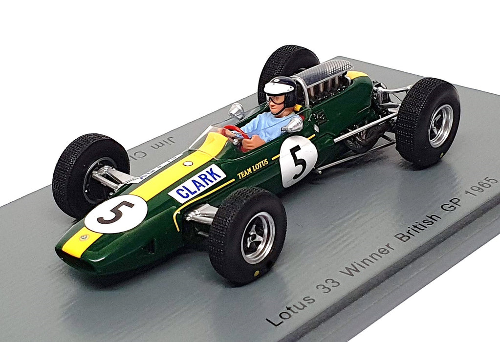 Spark 1/43 Scale S7132 - F1 Lotus 33 #5 Winner British GP 1965 Jim Clark
