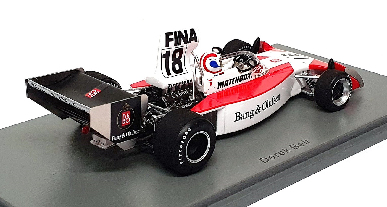 Spark 1/43 Scale S9655 - F1 Surtees TS16 #18 German GP 1974 Derek Bell