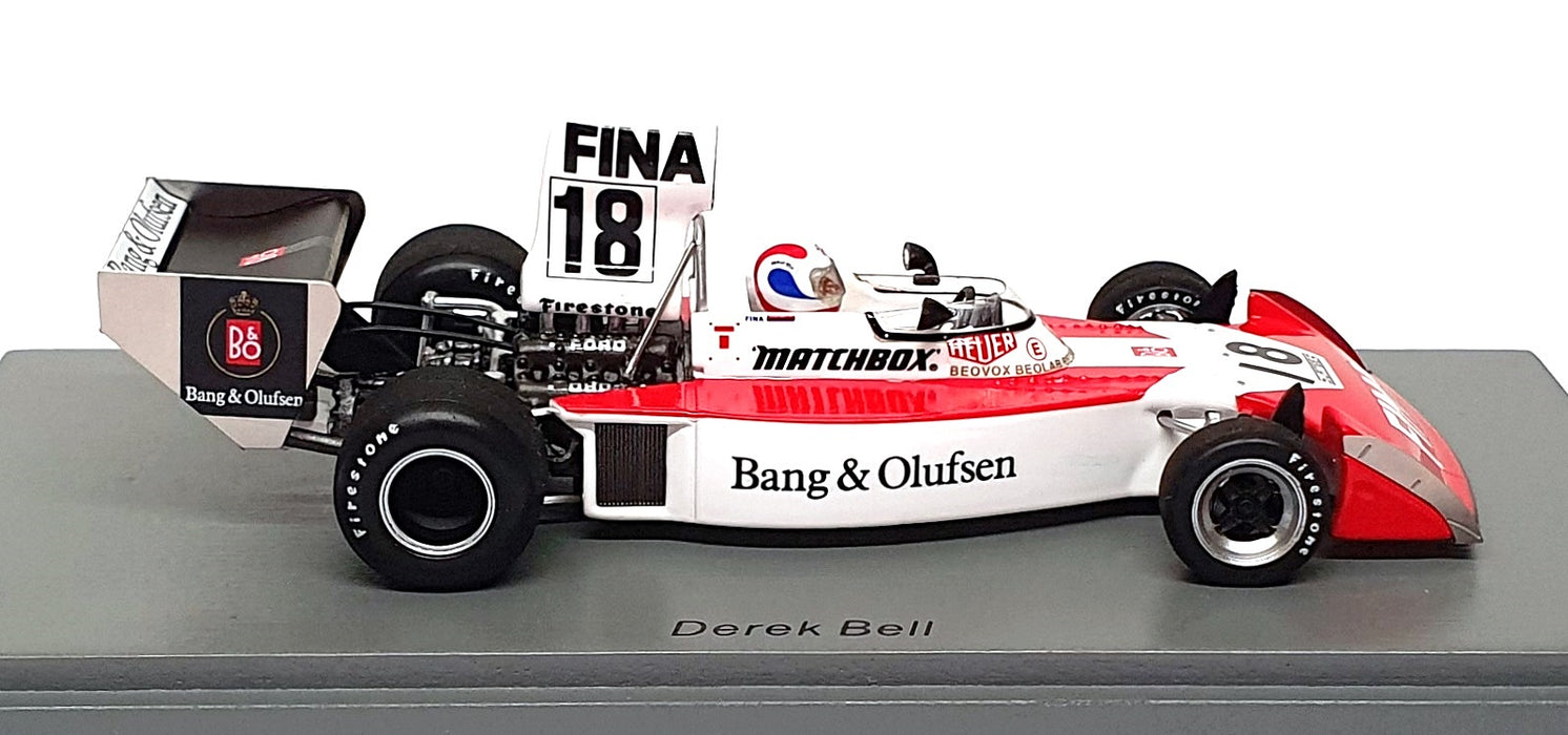 Spark 1/43 Scale S9655 - F1 Surtees TS16 #18 German GP 1974 Derek Bell