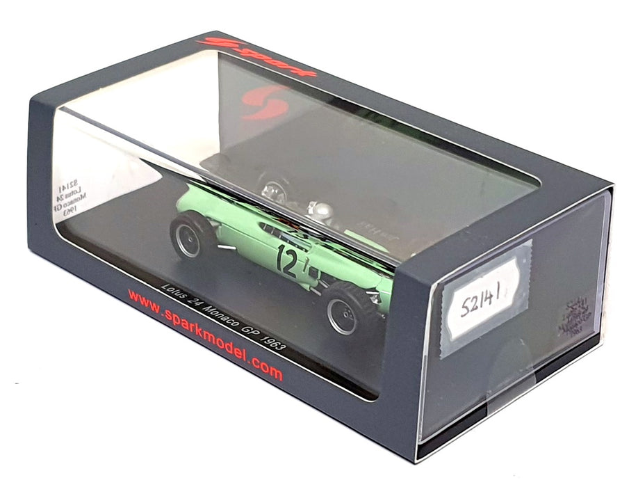 Spark 1/43 Scale S2141 - F1 Lotus 24 #12 Monaco GP 1963 Jim Hall
