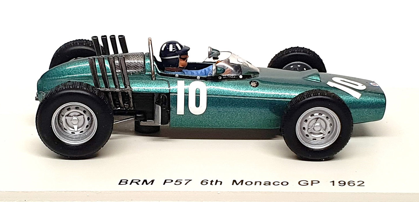 Spark 1/43 Scale S4792 - F1 BRM P57 #10 6th Monaco GP 1962 G. Hill