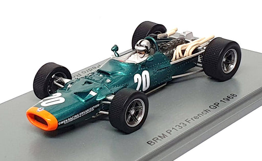 Spark 1/43 Scale S5702 - F1 BRM P133 #20 French GP 1968 Pedro Rodriguez
