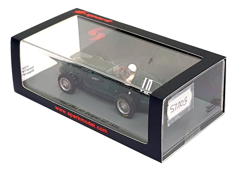 Spark 1/43 Scale S7203 - F1 Vanwall VW2 #10 4th Belgium GP 1956 Harry Schell