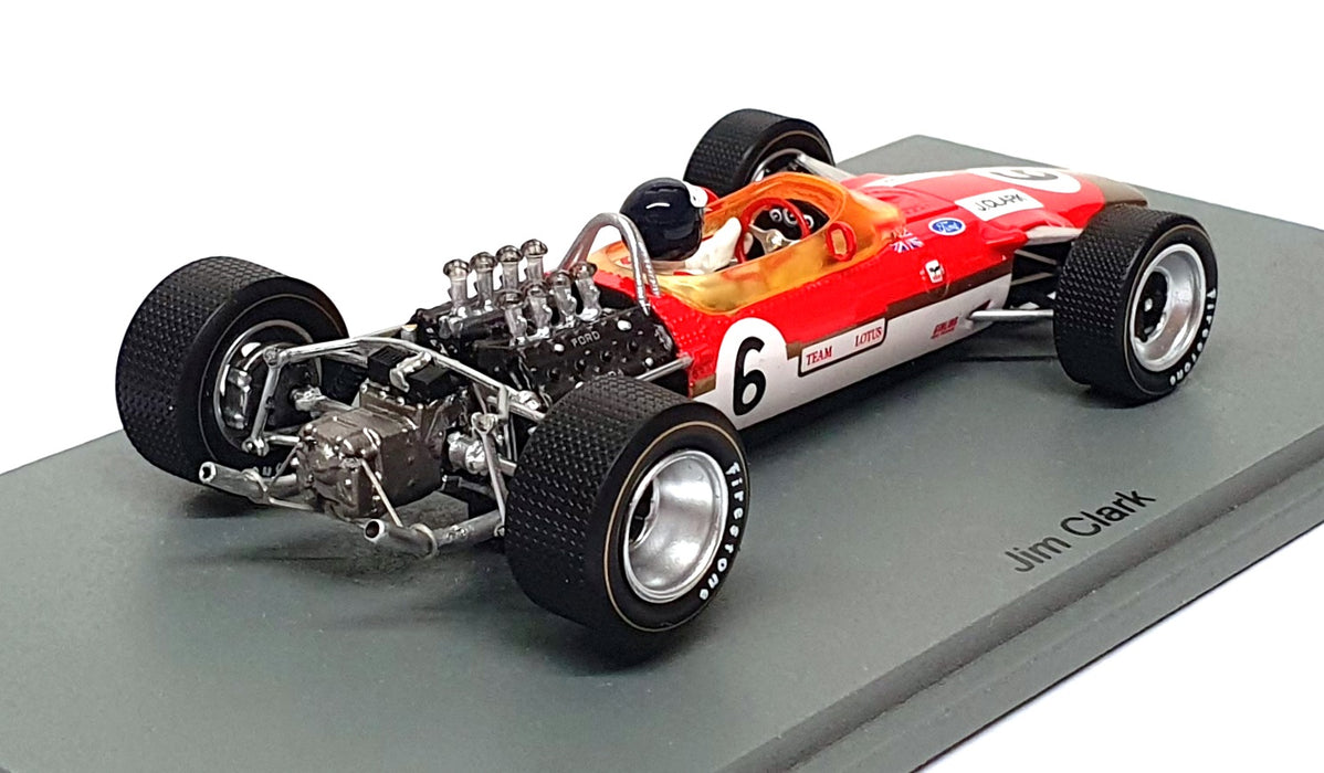 Spark 1/43 Scale S6364 - Lotus 49T #6 Winner Tasman Series 1968 Jim Clark