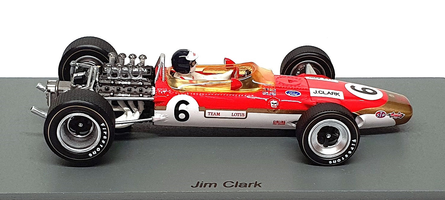 Spark 1/43 Scale S6364 - Lotus 49T #6 Winner Tasman Series 1968 Jim Clark