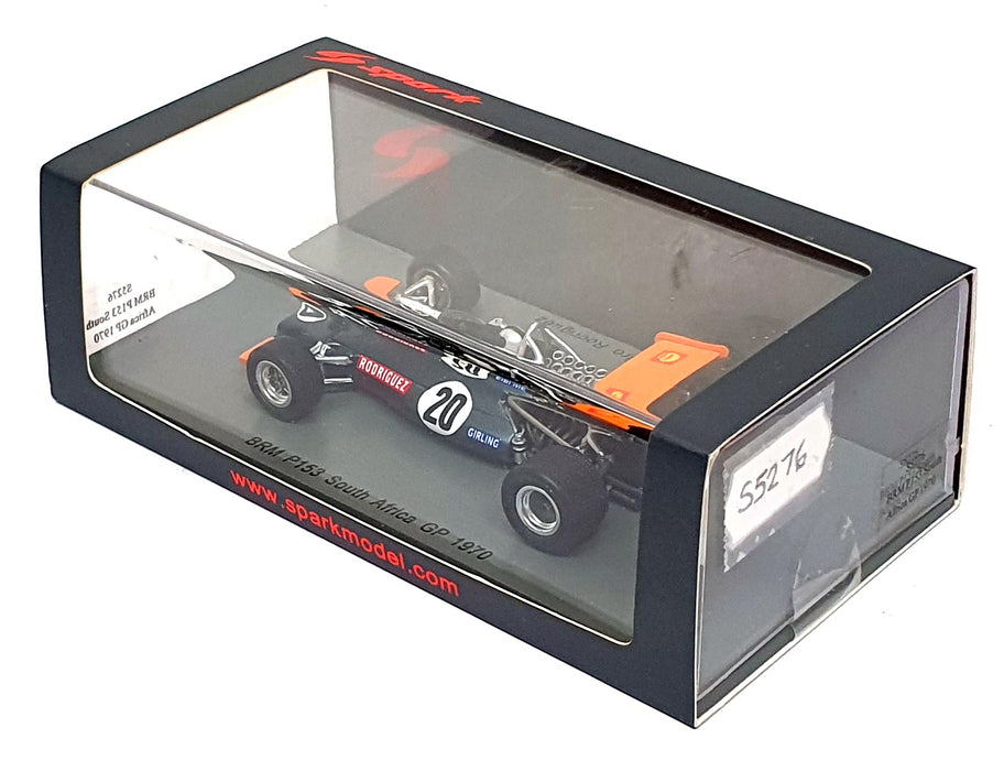 Spark 1/43 Scale S5276 - F1 BRM P153 #20 South Africa GP 1970 Pedro Rodriguez
