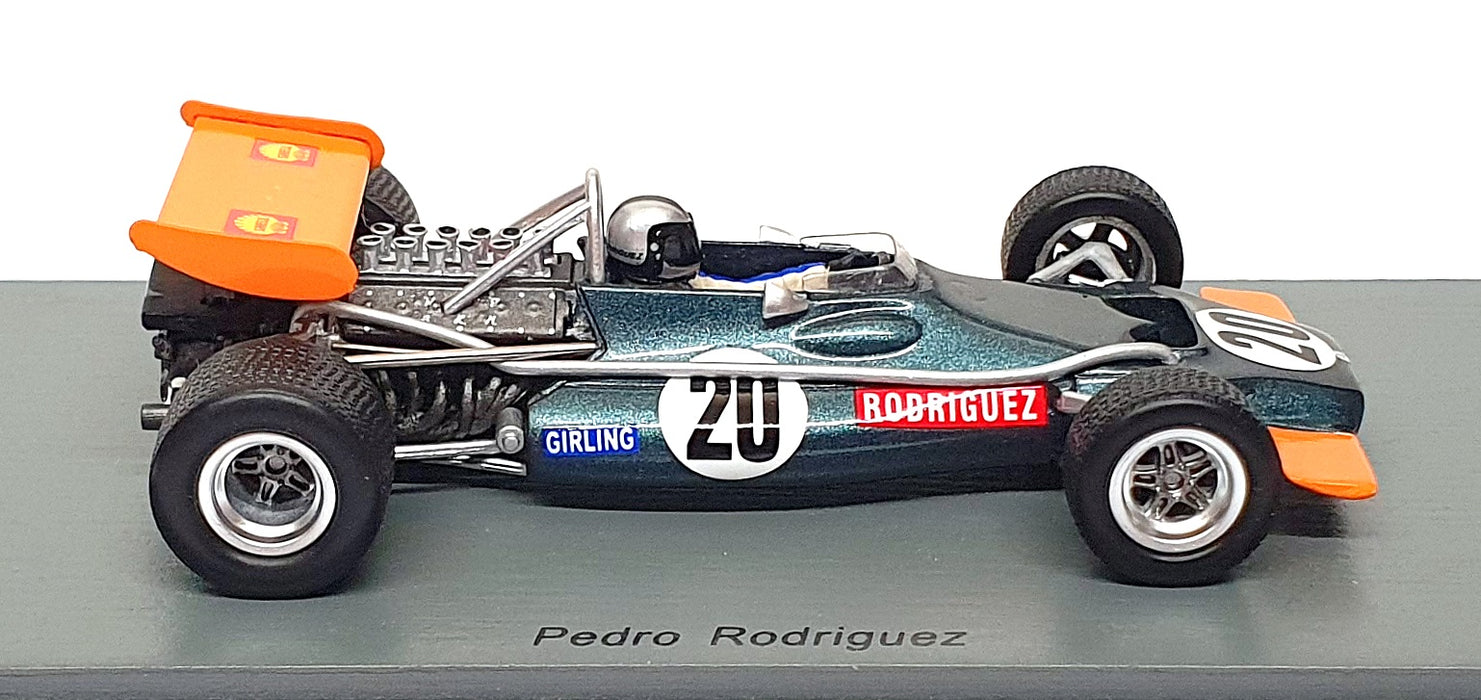 Spark 1/43 Scale S5276 - F1 BRM P153 #20 South Africa GP 1970 Pedro Rodriguez