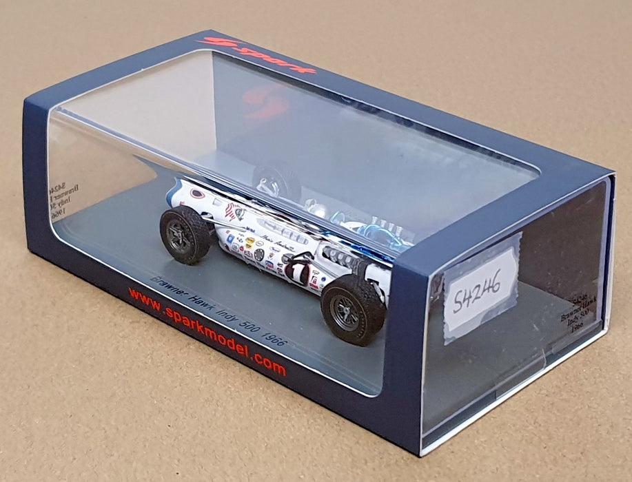 Spark 1/43 Scale S4246 - Brawner Hawk #1 Indy 500 1966 Mario Andretti
