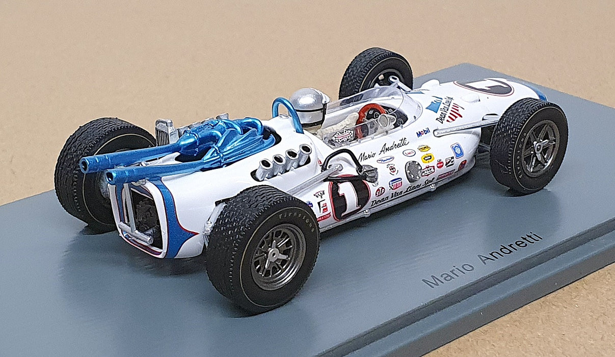 Spark 1/43 Scale S4246 - Brawner Hawk #1 Indy 500 1966 Mario Andretti