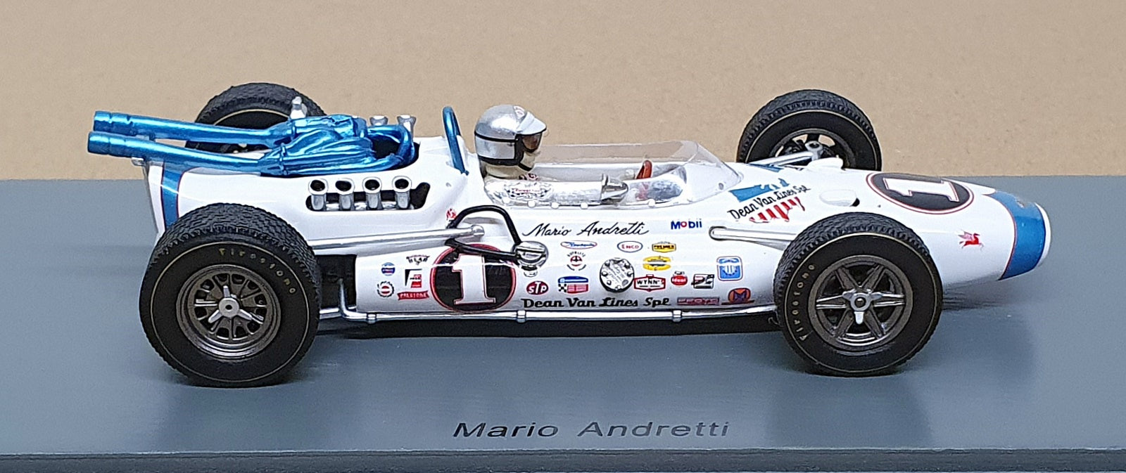 Spark 1/43 Scale S4246 - Brawner Hawk #1 Indy 500 1966 Mario Andretti