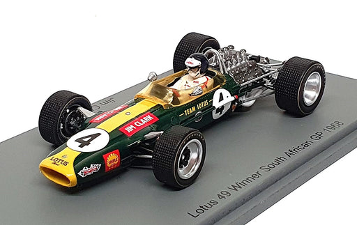 Spark 1/43 Scale S6363 - F1 Lotus 49 #4 Winner South Africa GP 1968 Jim Clark