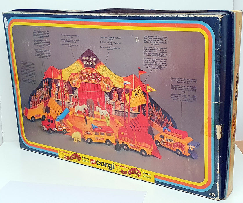 Corgi Diecast & Plastic Gift Set No. 48 - Pinder Jean Richard Circus Land Rover